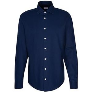 seidensticker Seidensticker heren casual overhemd heren, Blauw, 50
