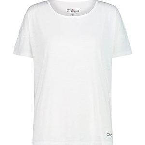 CMP Stretch Malfile T-shirt voor dames, wit, maat 54, Wit.