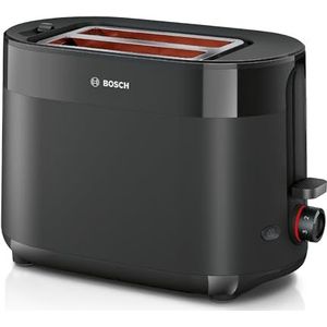 Bosch Broodrooster TAT2M123 - Zwart - 2 Sleuven - 950 W