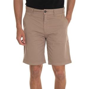BOSS Hommes Chino-Slim-Shorts Short Slim Fit en Twill de Coton Stretch, Marron, 40