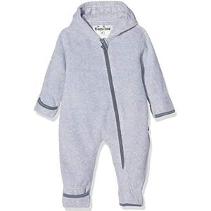 Playshoes 421012 fleece overall voor kinderen, uniseks, gemêleerd (1 stuk), 37, grijs/gemengd