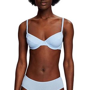 ESPRIT Jaquard Stripe RCS Underwire Bra Soutien-gorge avec bonnets moulés pour femme, Bleu pastel, 95D