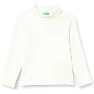 United Colors of Benetton T-shirt M/L 3aoug2008 lange mouwen meisjes (1 stuk), crèmewit 036