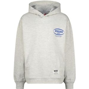 Vingino Basic hoody sweatshirt met capuchon voor jongens, Fearless Grey Melee