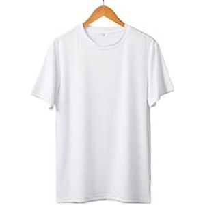 Cricut Wit T-shirt voor heren, ronde hals, maat XXL
