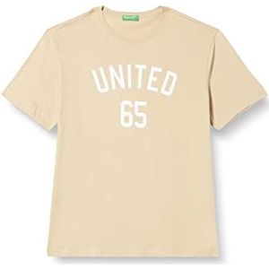 United Colors of Benetton T-Shirt Homme, Beige 39A, 3XL