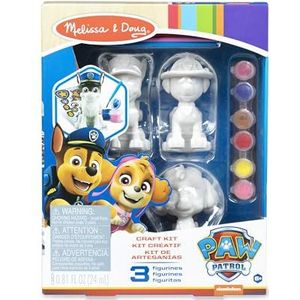Melissa & Doug Paw Patrol Creatieve set met puppyfiguren, knutselset, creatief spel, leuk cadeau voor jongens of meisjes