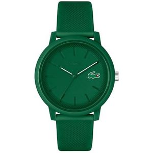 Lacoste Analoog kwartshorloge met siliconen band, unisex, volwassenen, Riem