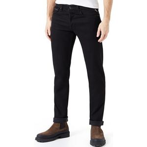 Replay Grover Jeans voor heren, rechte pasvorm, met stretch, Zwart 098