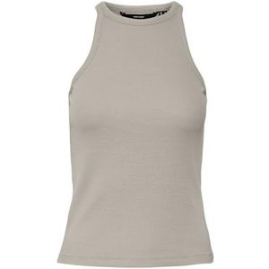 VERO MODA Vmchloe Shorts Tank Top Ga Jrs Noos Vmchloe Korte tanktop Ga Jrs Noos Dames (1 stuk), Zilveren voering., L