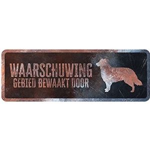 D&D Home, collie waarschuwingsbord, Nederlands, 40 x 13 x 0,3 cm, meerkleurig, waarschuwingsbord