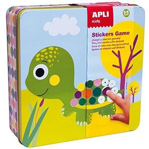 Apli kids - Set stickers van metalen schildpad, 13949, meerkleurig