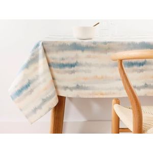 BELUM Nappe anti-taches, taille 100 x 155 cm - Nappe au toucher extra douce, couleur multicolore, nappe 100% fabriquée en Espagne, tissu 100% coton biologique, nappe modèle 0120-334
