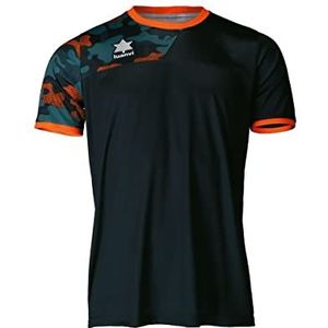 Luanvi Sportief voor heren, model Army in de kleur zwart, T-shirt van interlock-stof, maat 3XS, XXX-small, zwart, maat 3XS, zwart.