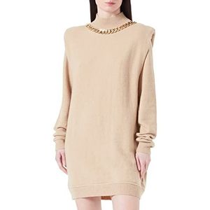 faina Robe en tricot pour femme Tuxe, beige, XS-S