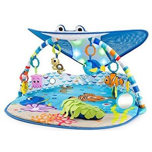 Bright Starts 11095 Disney Baby Mr. Ray Ocean, Finding Nemo Speeldeken Met Speelboog, Lichten En Meer Dan 20 Minuten Melodieën, Blauw, 81.28 x 91.44 x 45.72 cm