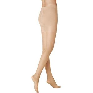 KUNERT FLY&CARE® 40 stuks 40 stuks semi-ondoorzichtige panty voor dames 40 DEN mat klasse 3 tegen vermoeide benen versterkte punt met netstop, kleuring, 50-52 oversized 348900, teint