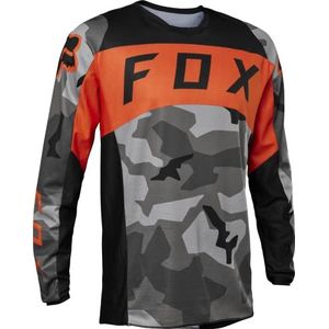 Fox Racing Bnkr 180 Motorcrossshirt voor heren, 1 stuk, Grijs/Camouflage