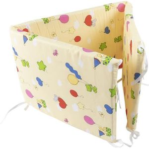 Paracolpi Lettino Neonati avec laccetti, en coton et poliuretano, intérieur estraible, toilette et utilizzabile (Giallo)