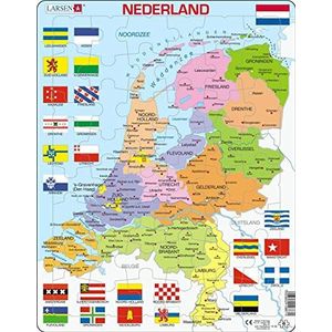 Nederland Politieke Kaart Puzzel (48 stukjes)