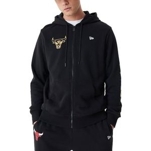 New Era Team Script Fz Chibul Blkmtg Chicago Bulls Hoodie Heren Hoodie, zwart.