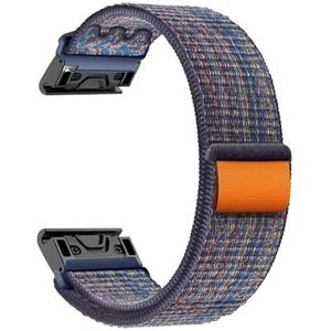 Quick Fit Nylon Band 20 22 26 mm voor horloge Voor Garmin Fenix ​8 Fenix 7X 7 7S 6X 6 Pro 6S 5 5X Armband voor armband Fenix 7 6, 20 mm, Agaat