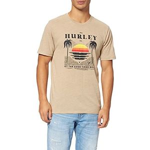 Hurley M EVD Pacific Good Times T-shirt voor heren, Khaki (stad)
