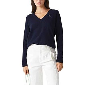 Lacoste Dames Af9554 Pullover Marineblauw, 32 EU, Marineblauw, 32, Marinier