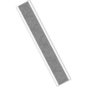 3M 3361, 100 stuks roestvrij staal acryl plakband, rechthoekige plakband, zilver, 19 mm breed x 177 mm lang