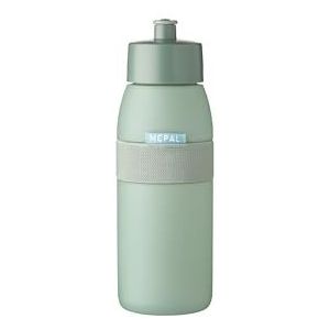 Mepal - Sportfles Ellipse – waterfles voor sport en vrije tijd – sportdrinkfles met zachte schenktuit – vaatwasmachinebestendig en BPA-vrij – 500 ml – Nordic Sage