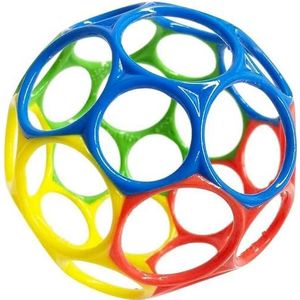 Bright Starts, Oball Classic, flexibele en gemakkelijk te hanteren bal, sensorisch activiteitsspeelgoed voor kinderen van alle leeftijden, 10,16 cm x 10,16 cm x 10,16 cm, meerkleurig