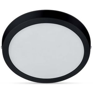 Philips Slim Surface, led-plafondlamp, rond, 12 W, zwart