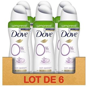 Dove Deodorant gecomprimeerde spray, kalmerend, voor de droge huid, 48 uur werking, intensieve vochtigheid, zonder alcohol, (6 x 100 ml)