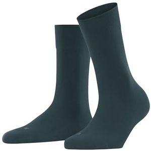FALKE Dames Sensitive London sokken zachte rand niet-knijpend geschikt voor diabetici platte teennaad voor dagelijks leven werk ademend duurzaam katoen 1 paar, Groen (Mulberry 7448) nieuw -
