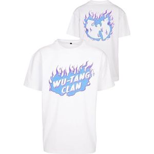 Mister Tee Tang Clan Wu Cloud Oversized White XS, Wit, XS, Weiss