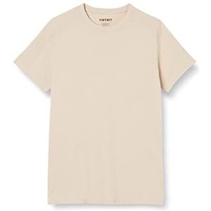 Koton Basic T-shirt met raglanmouwen voor heren, beige (050)
