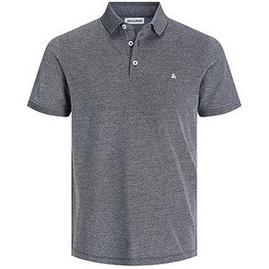 JACK & JONES Heren poloshirt Jjepaulos Ss Noos T-shirt, antraciet/detail: klassiek, XS, Antraciet/detail: klassiek