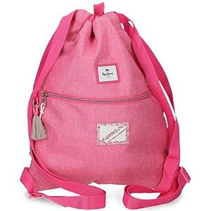 Pepe Jeans Moon Bagage Messenger-tas voor meisjes, Roze (W), Rugzak met ritssluiting