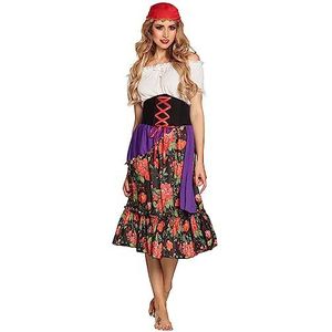 Boland 83565 Gypsy kostuum voor volwassenen, Gypsy Rilana - rood