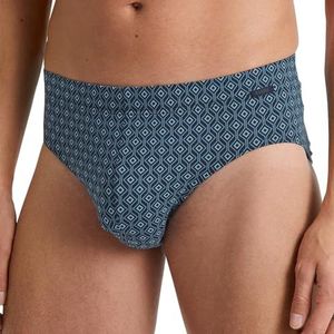 CALIDA Grafic Cotton Slips voor heren, Dark Sapphire