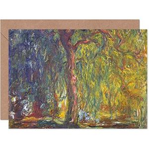 Claude Monet wenskaart met envelop blanco