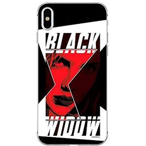 Origineel & gelicentieerd product Marvel Black Widow iPhone XS Max hoes case is perfect aangepast aan de vorm van de smartphone, siliconen case