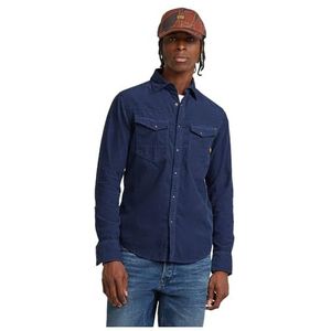 G-STAR Slim denim overhemd voor heren, Blauw (Dk Sea Blue Gd D25223-c436-g702), XXL