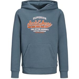 Sweatshirt Jack & Jones logo kinderen, Blauw - Oranje