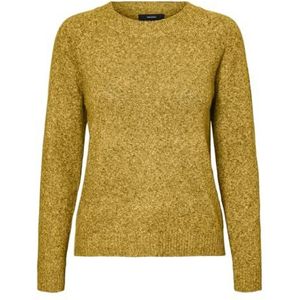 VERO MODA Vmdoffy Ls Noos Damestrui met ronde hals, Gevilte baksteen - Detail: gemengd