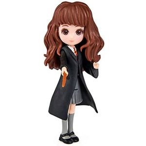 Magical Minis Hermione Granger Wizarding World Figurine - Hermelien Granger 8 cm beweegbare figuur met verzameltoverstok - Harry Potter cadeau-idee - 6062062 - Kinderspeelgoed 5 jaar en ouder