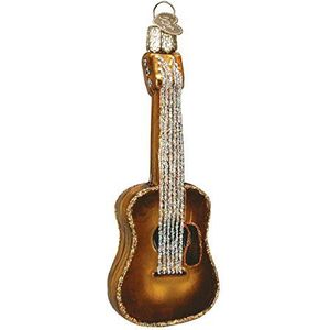 Old World Christmas Muziekinstrumenten van mondgeblazen glas voor kerstboom gitaar