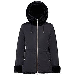 Geox W KAULA MID PARKA Damesjas, zwart.