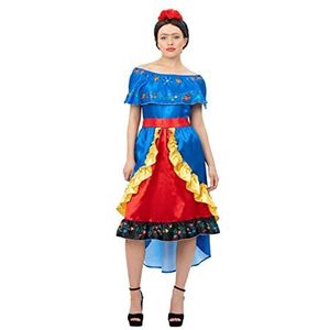 Smiffys 99774 Costume d'artiste Frida pour femme, multicolore, taille L 44-46
