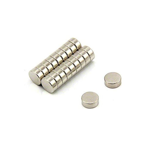 Ndfeb 15 mm Dia Neodymium Magnet Round Small 15X3mm (10 Pieces), Size: 15mm  X 3mm, N42